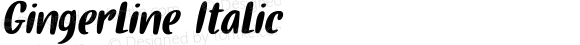 Gingerline Italic