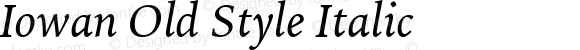 Iowan Old Style Italic