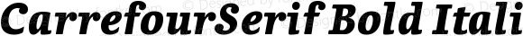 CarrefourSerif Bold Italic