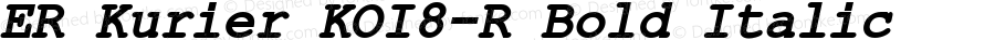 ER Kurier KOI8-R Bold Italic