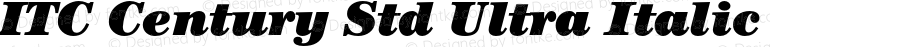 ITC Century Std Ultra Italic