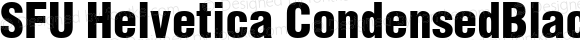 SFU Helvetica CondensedBlack