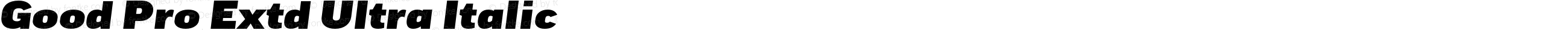 Good Pro Extd Ultra Italic