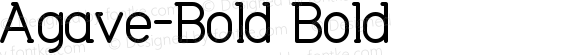 Agave-Bold Bold Version 1.002;Fontself Maker 1.0.7