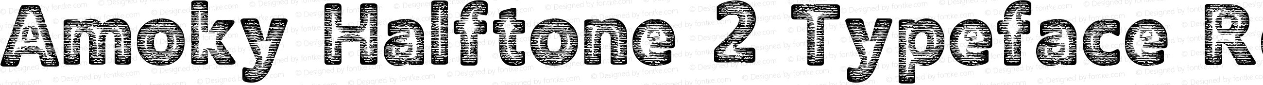 Amoky Halftone 2 Typeface Regular