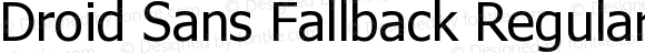 Droid Sans Fallback Regular