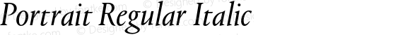 Portrait Regular Italic