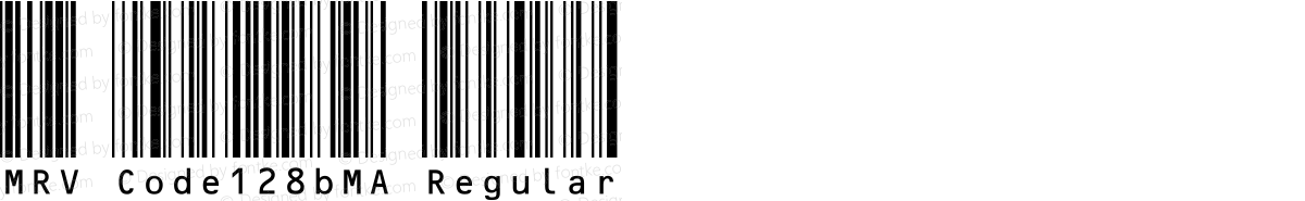 MRV Code128bMA Regular