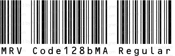 MRV Code128bMA Regular