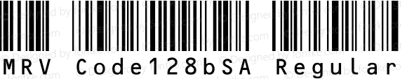 MRV Code128bSA Regular