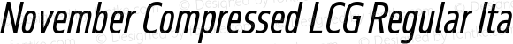 November Compressed LCG Regular Italic