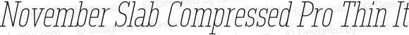 November Slab Compressed Pro Thin Italic