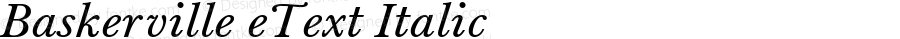 Baskerville eText Italic