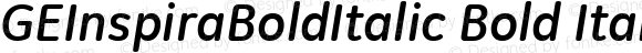 GEInspiraBoldItalic Bold Italic