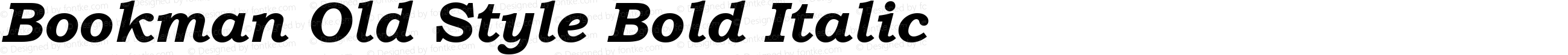 Bookman Old Style Bold Italic