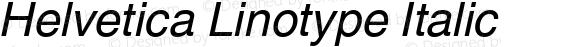 Helvetica Linotype Italic