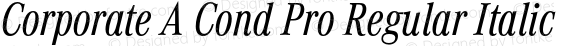 CorporateACondPro-RegularItalic