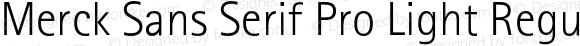 Merck Sans Serif Pro Light Regular