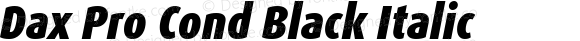 Dax Pro Cond Black Italic