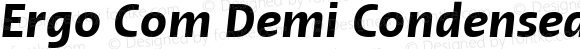 Ergo Com Demi Condensed Italic