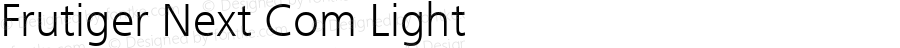 Frutiger Next Com Light