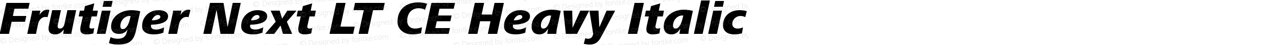 Frutiger Next LT CE Heavy Italic