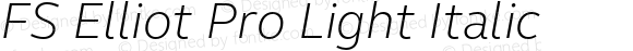 FSElliotPro-LightItalic