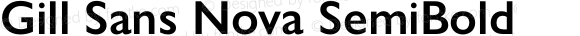 Gill Sans Nova SemiBold