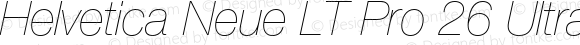 Helvetica Neue LT Pro 26 Ultra Light Italic