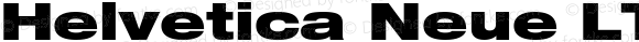 Helvetica Neue LT W1G 93 Black Extended