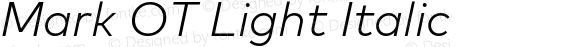 Mark OT Light Italic