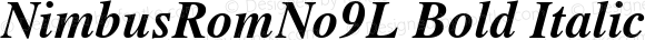 NimbusRomNo9L Bold Italic