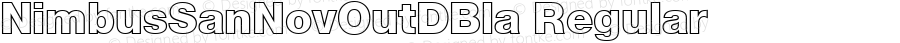 NimbusSanNovOutDBla Regular Version 1.00