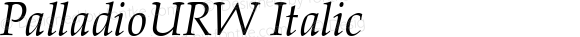 PalladioURW Italic