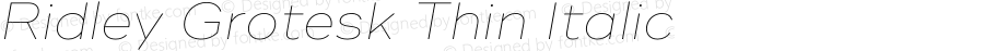 RidleyGrotesk-ThinItalic