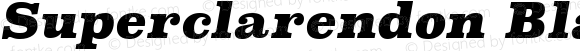 Superclarendon Black Italic