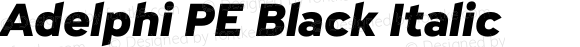 Adelphi PE Black Italic