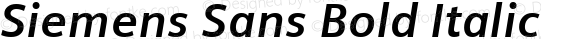 Siemens Sans Bold Italic