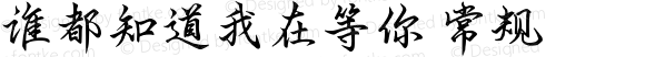 谁都知道我在等你 常规 Version 1.00 March 26 2020, initial release