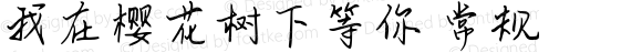我在樱花树下等你 常规 Version 1.00 December 22 2020, initial release