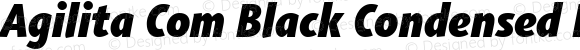 Agilita Com Black Condensed Italic