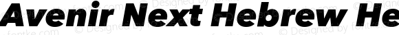 Avenir Next Hebrew Heavy Italic