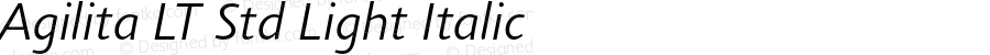 Agilita LT Std Light Italic