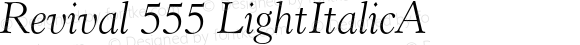 Revival 555 Light Italic