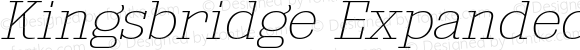 Kingsbridge Expanded UltraLight Italic