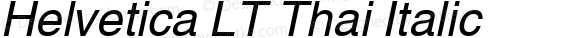 Helvetica LT Thai Italic