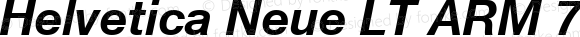 Helvetica Neue LT ARM 75 Bold Italic