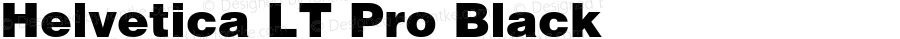 Helvetica LT Pro Black