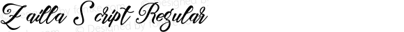 Zailla Script Regular