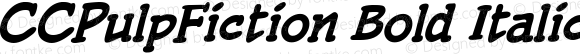 CCPulpFiction Bold Italic Version 1.01 2015